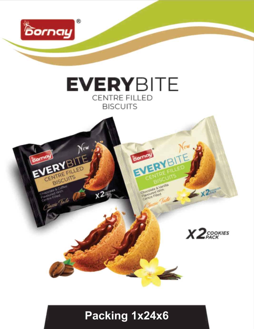 Colorful sweet cakes display