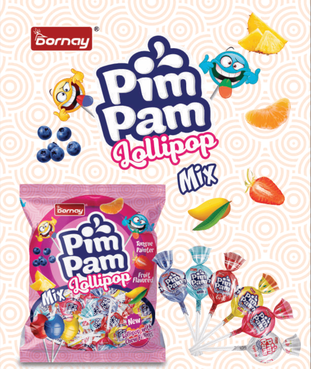 Elegant creamy layered cakes