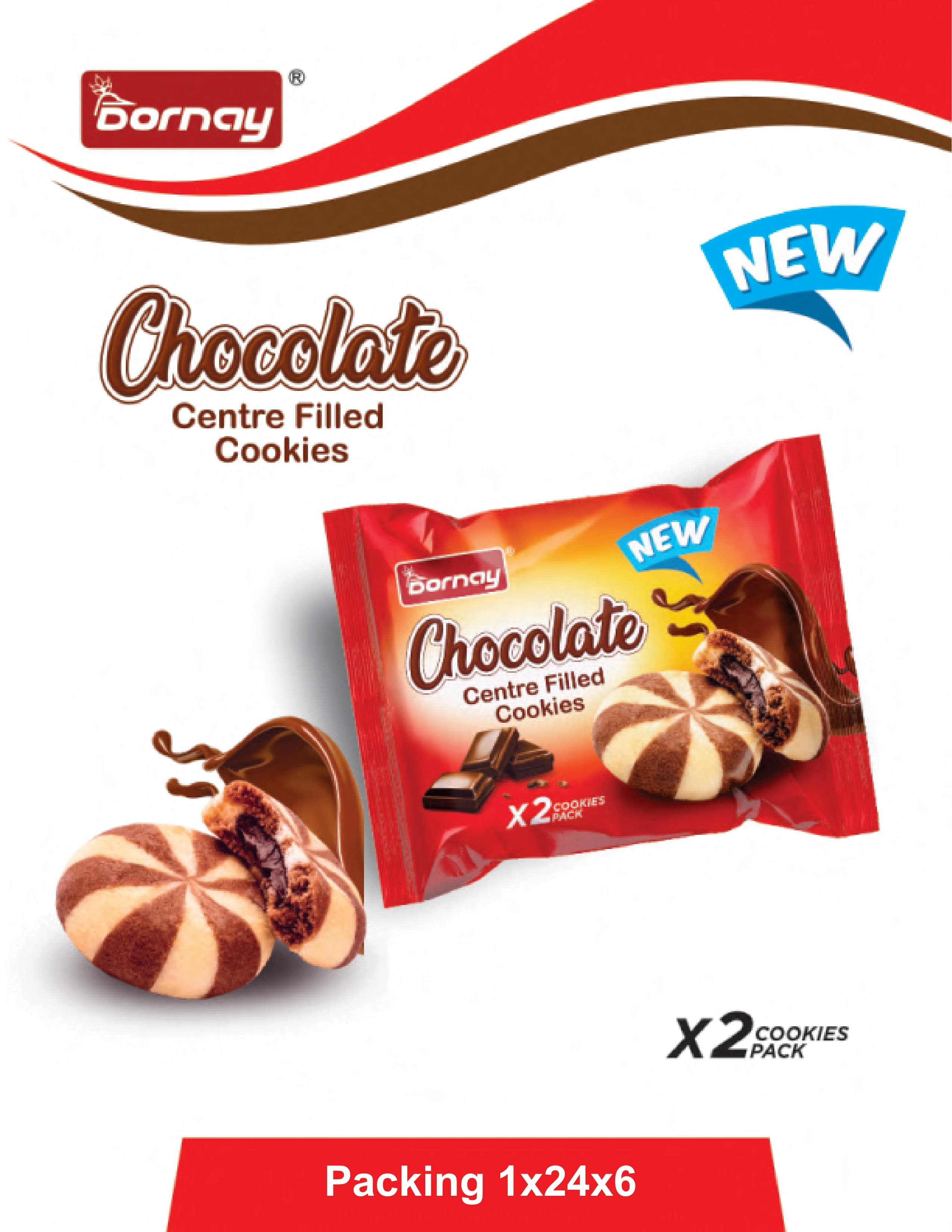 Dornay Chocolate Centerfilled Cookies